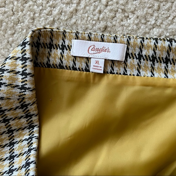 Candie's Skirts Candies Plaid Skirt With Functional Buttons Nwt